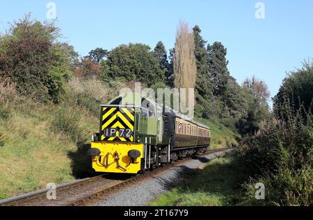 D9551 leitet den Shuttle-Service über Oldbury, Abfahrt am 29.9,23. Stockfoto