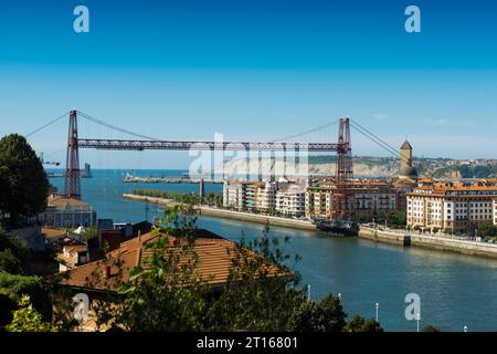 Biskaya Brücke, UNESCO-Weltkulturerbe, Bilbao, Baskenland, Spanien Stockfoto