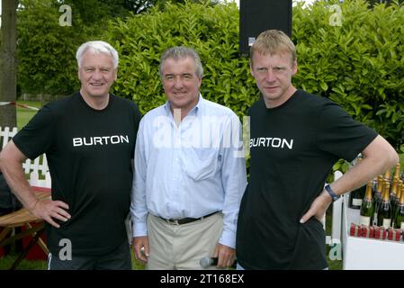 Bobby Robson, Terry Venables & Stuart Pearce beim Burton Charity Football Turnier auf dem Trainingsplatz von Bisham Abbey Stockfoto