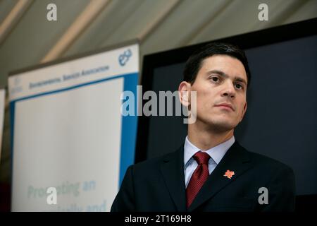 David Miliband Abgeordneter sprach 2008 auf der Klimaklinik der Labour Party Stockfoto