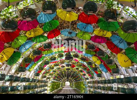 Regenschirm Park Arch, Doha, Katar Stockfoto