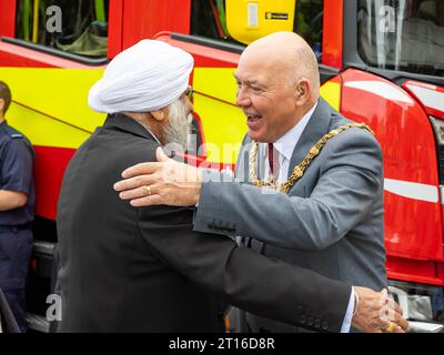 Die Warrington Ethnic Communities Association (WECA) veranstaltete ihr jährliches MELA-Festival, das erfolgreich den Zusammenhalt der Gemeinschaft fördert und die Integration unterstützt Stockfoto