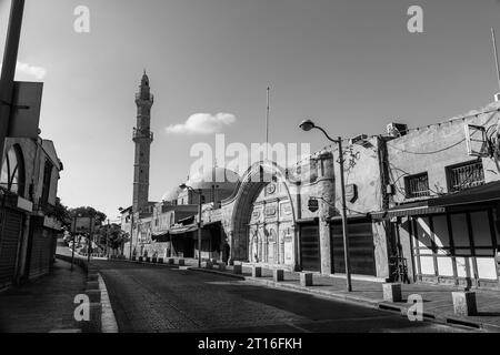 Jaffa, Israel – 10. Oktober 2023: Die Mahmoudiya-Moschee ist die größte und bedeutendste Moschee in Jaffa, heute Teil der größeren Stadt Tel Aviv-Y Stockfoto