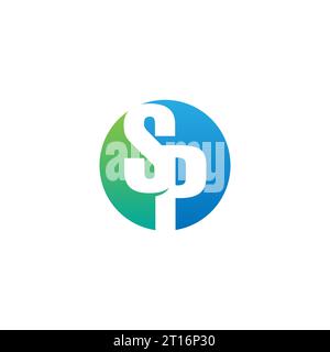 SP-Logo, SP-Monogramm, ursprüngliches SP-Logo, Buchstabe SP-Logo, Symbol, Vektor Stock Vektor
