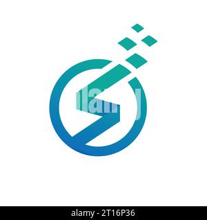 S-Logo, S-Monogramm, Initialen S-Symbol, Buchstabe S-Logo, Symbol, Vektor Stock Vektor