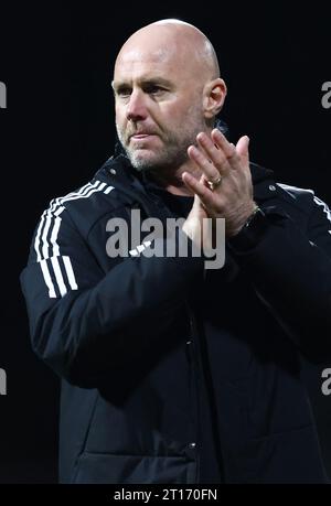 Wrexham, Großbritannien. Oktober 2023. Wales-Manager Rob Page nach dem internationalen Freundschaftsspiel im Racecourse Stadium, Wrexham. Der Bildnachweis sollte lauten: Darren Staples/Sportimage Credit: Sportimage Ltd/Alamy Live News Stockfoto