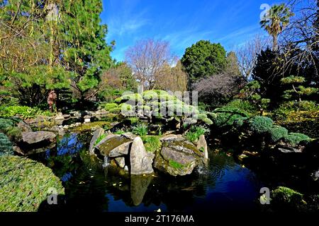 Adelaide Himeji Garden bietet einen Ort für ruhige Meditation in Adelaide Australien Stockfoto