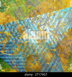 Farbenfroher Grunge geometrischer abstrakter Vektor-Hintergrund Stock Vektor