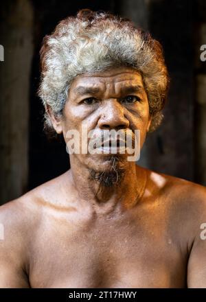 Indigene Völker in Royal Belum, Perak Stockfoto