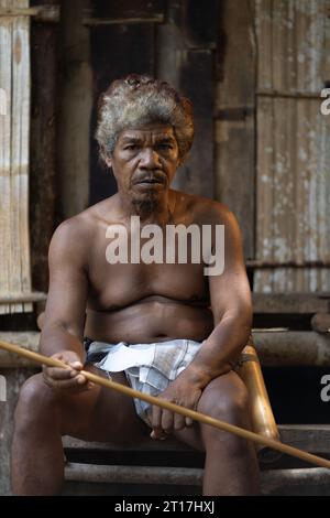 Indigene Völker in Royal Belum, Perak Stockfoto