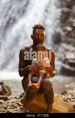 Indigene Völker in Royal Belum, Perak Stockfoto