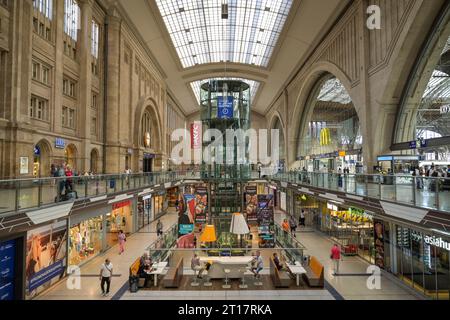 Einkaufszentrum Promenaden, Hauptbahnhof, Leipzig, Sachsen, Deutschland Stockfoto