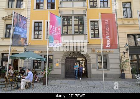 Bachmuseum, Bach-Archiv, Thomaskirchhof, Leipzig, Sachsen, Deutschland Stockfoto