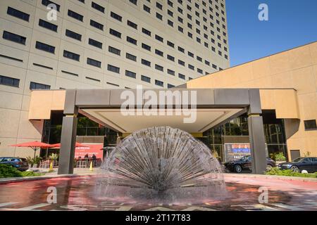 Brunnen, Hotel Westin, Gerberstraße, Leipzig, Sachsen, Deutschland Stockfoto