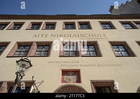 Alte Nikolaischule, Richard-Wagner-Ausstellung, Nikolaikirchhof, Leipzig, Sachsen, Deutschland Stockfoto