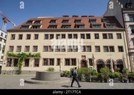 Alte Nikolaischule, Richard-Wagner-Ausstellung, Nikolaikirchhof, Leipzig, Sachsen, Deutschland Stockfoto