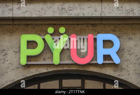 Pur, Logo, Leipzig, Sachsen, Deutschland Stockfoto