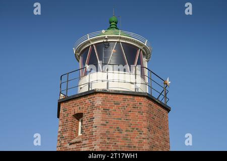 Leuchtturm Quermarkenfeuer Rotes Kliff, Kampen, Sylt, Schleswig-Holstein, Deutschland Stockfoto