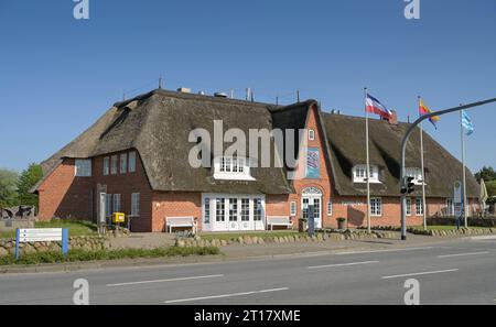 Kaamp Hüs, Tourismus-Service, Ausstellungen, Hauptstraße, Kampen, Sylt, Schleswig-Holstein, Deutschland Stockfoto