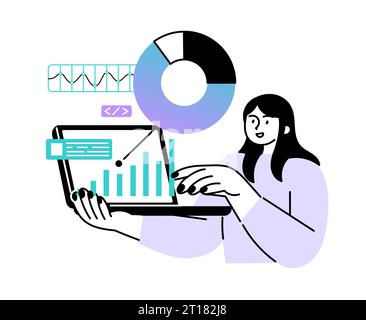 Business People Management E-Commerce-Projekt Stock Vektor