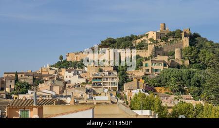 Altstadt, Festungsanlage Castell de Capdepera, Mallorca, Spanien Stockfoto
