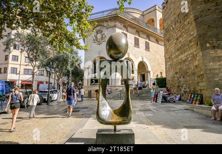 Monument a la dona de Joan Miro, Palma, Mallorca, Spanien Stockfoto