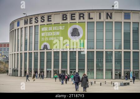 Eingang Messe Süd, Internationale Grüne Woche, Messegelände, Charlottenburg, Berlin, Deutschland Stockfoto