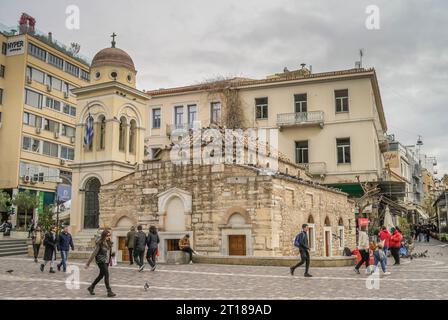 Kirche von Pantanassa, Monastiraki-Platz, Athen, Griechenland Stockfoto