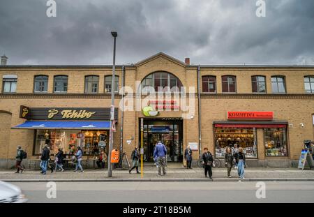 Marheineke Markthalle, Marheineke-Platz, Bergmannstraße, Kreuzberg, Berlin, Deutschland *** Lokale Bildunterschrift *** , Berlin, Deutschland Stockfoto