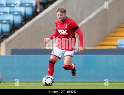 Alfie May von Charlton Athletic. - Millwall V Charlton Athletic, Pre Season Friendly, The New den Stadium, London, UK - 25. Juli 2023. Nur redaktionelle Verwendung – es gelten Einschränkungen für DataCo Stockfoto