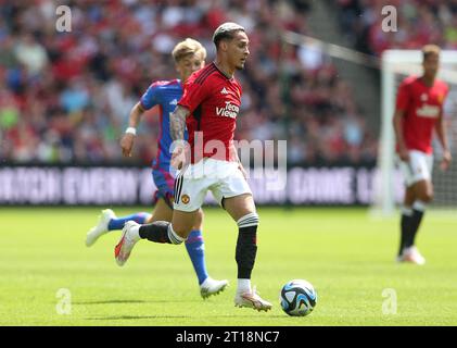 Antony of Manchester United. - Manchester United gegen Lyon, Pre-Season Friendly, Murrayfields Stadium, Edinburgh, Schottland, UK - 19. Juli 2023. Nur redaktionelle Verwendung – es gelten Einschränkungen für DataCo. Stockfoto