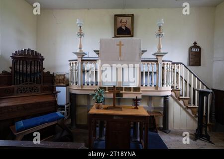 BILLY BRAYS METHODIST CHAPEL THREE EYES BALDHU CORNWALL KERLEY DOWNS CHAPEL 1794-1868 Stockfoto