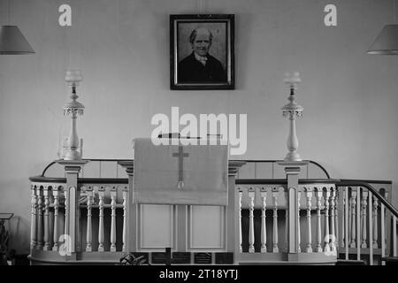 BILLY BRAYS METHODIST CHAPEL THREE EYES BALDHU CORNWALL KERLEY DOWNS CHAPEL 1794-1868 Stockfoto