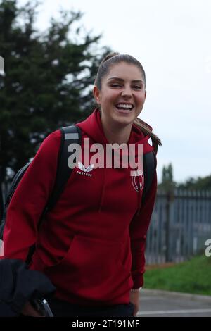 Dagenham, Großbritannien. Oktober 2023. Action vom FA Womens Continental League Cup Spiel zwischen West Ham United und Charlton Athletic im Chigwell Construction Stadium in Dagenham, England. (James Whitehead/SPP) Credit: SPP Sport Press Photo. /Alamy Live News Stockfoto