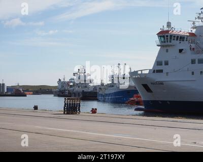 ABERDEEN, Großbritannien - 14. SEPTEMBER 2023: Hafen von Aberdeen Stockfoto