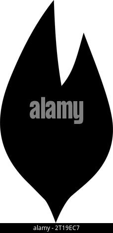 Eine Reihe von Piktogrammen zeigt Symbole zum Thema Feuer. Das Bild zeigt helle flammende Piktogramme, die Feuer und seine Eigenschaften symbolisieren - c Stock Vektor