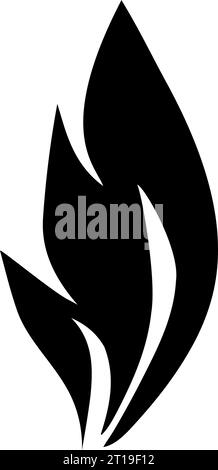 Eine Reihe von Piktogrammen zeigt Symbole zum Thema Feuer. Das Bild zeigt helle flammende Piktogramme, die Feuer und seine Eigenschaften symbolisieren - c Stock Vektor