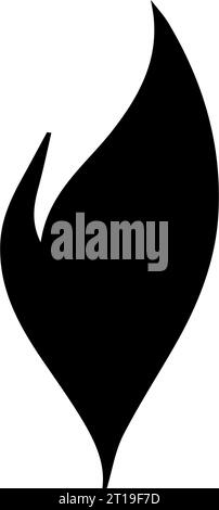 Eine Reihe von Piktogrammen zeigt Symbole zum Thema Feuer. Das Bild zeigt helle flammende Piktogramme, die Feuer und seine Eigenschaften symbolisieren - c Stock Vektor