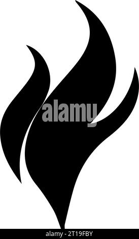 Eine Reihe von Piktogrammen zeigt Symbole zum Thema Feuer. Das Bild zeigt helle flammende Piktogramme, die Feuer und seine Eigenschaften symbolisieren - c Stock Vektor