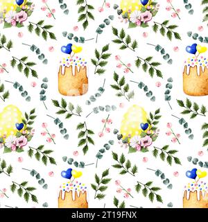 Ostern nahtlose Muster Stockfoto