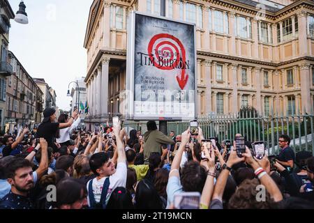 Turin, Italien. Oktober 2023. Die Eröffnung der Ausstellung World of Tim Burton am 11. Oktober 2023 in Mailand (Foto: Alessandro Bremec/NurPhoto) Credit: NurPhoto SRL/Alamy Live News Stockfoto