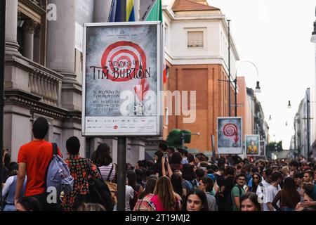 Turin, Italien. Oktober 2023. Die Eröffnung der Ausstellung World of Tim Burton am 11. Oktober 2023 in Mailand (Foto: Alessandro Bremec/NurPhoto) Credit: NurPhoto SRL/Alamy Live News Stockfoto