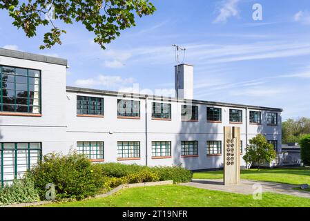 Bletchley Park Block B das Museum mit Alan Turing Ausstellung und GCHQ Ausstellung Bletchley Park Milton Keynes Buckinghamshire England Großbritannien GB Europa Stockfoto