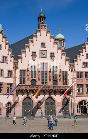 Altes Rathaus Römer, Römerberg, Frankfurt am Main, Hessen, Deutschland Stockfoto