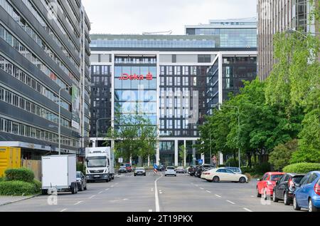 Deka Bank, Lyoner Straße, Lyoner Quartier, Niederrad, Frankfurt am Main, Hessen, Deutschland Stockfoto