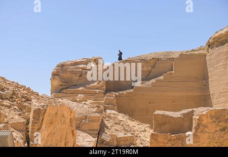 Sandstein-Steinbruch Dschabal AS-Silsila, Ägypten Stockfoto