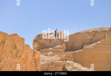 Sandstein-Steinbruch Dschabal AS-Silsila, Ägypten Stockfoto