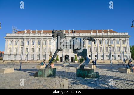 Brunnen Ansbacchantin, Residenz, Promenade, Ansbach, Bayern, Deutschland Stockfoto