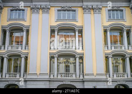 Innenhof, Residenz, Promenade, Ansbach, Bayern, Deutschland Stockfoto