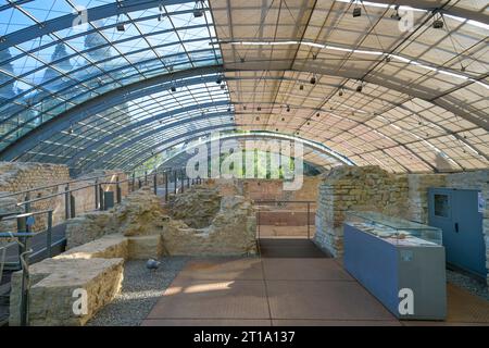 Römische Badruine, Ernst-Eisenlohr-Straße, Badenweiler, Baden-Württemberg, Deutschland Stockfoto